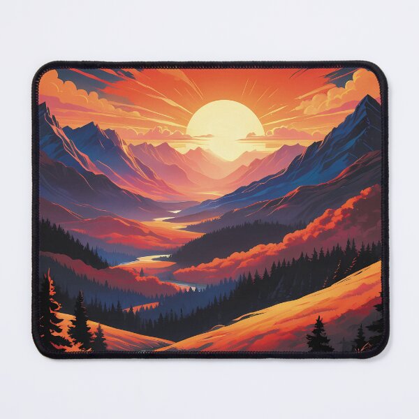 Item preview, Sunset mountains designed and sold by Shjamezlaush Milicevic.