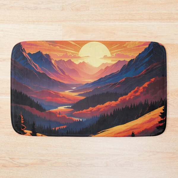 Item preview, Sunset mountains designed and sold by Shjamezlaush Milicevic.