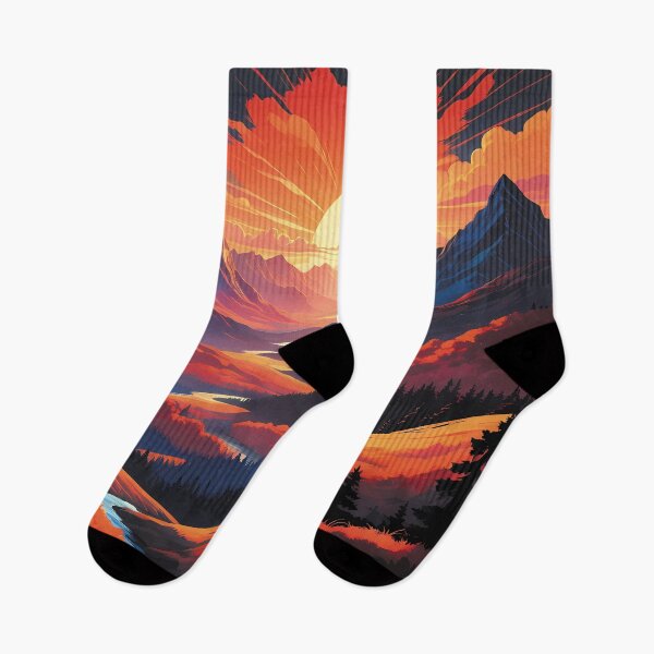 Item preview, Sunset mountains designed and sold by Shjamezlaush Milicevic.