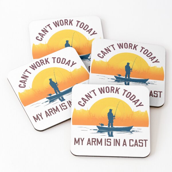 Item preview, Can't Work Today, My Arm Is in a Cast – Funny Fishing Design designed and sold by svarupa.
