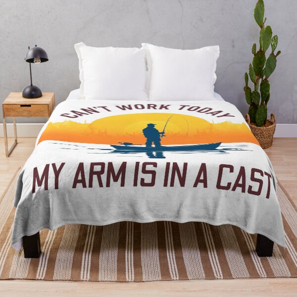 Item preview, Can't Work Today, My Arm Is in a Cast – Funny Fishing Design designed and sold by svarupa.
