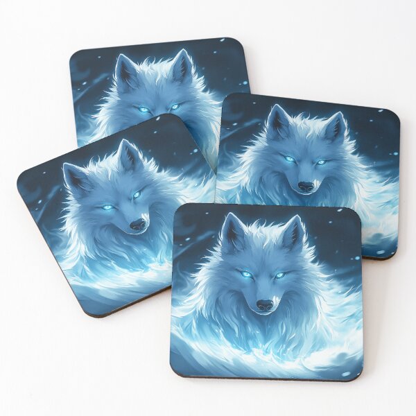 Item preview, Anime White Wolf designed and sold by PetsArt.