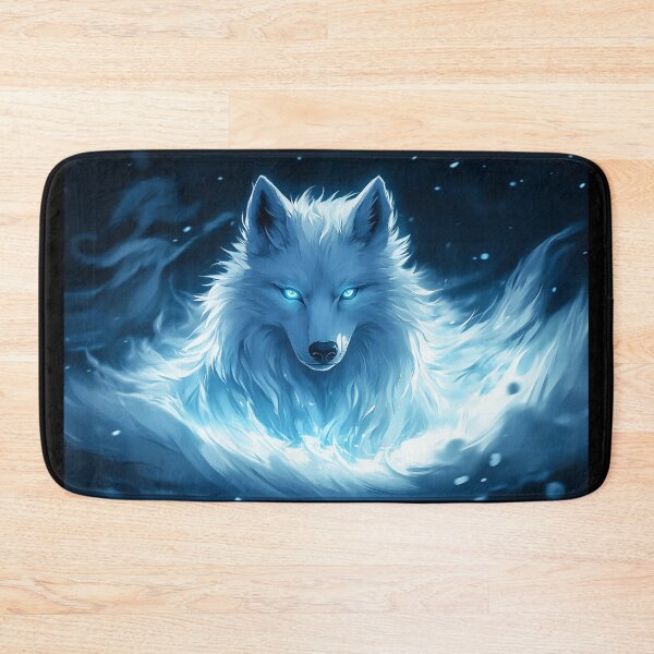 Item preview, Anime White Wolf designed and sold by PetsArt.