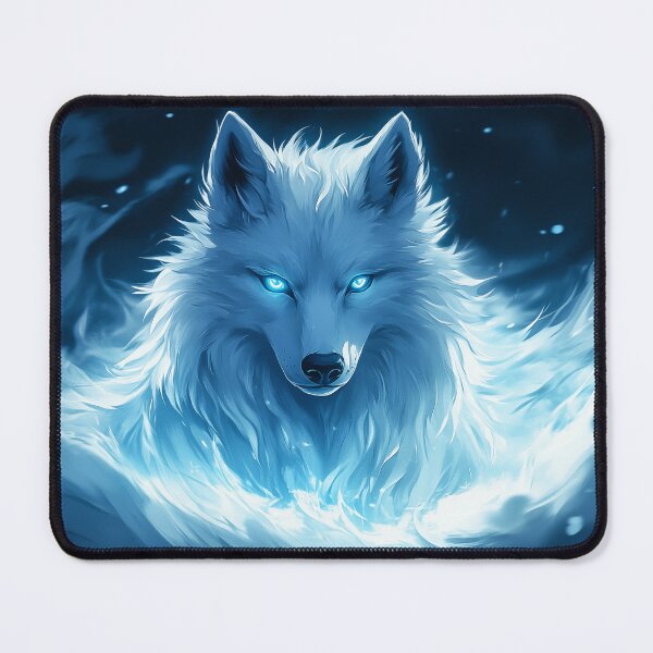 Item preview, Anime White Wolf designed and sold by PetsArt.