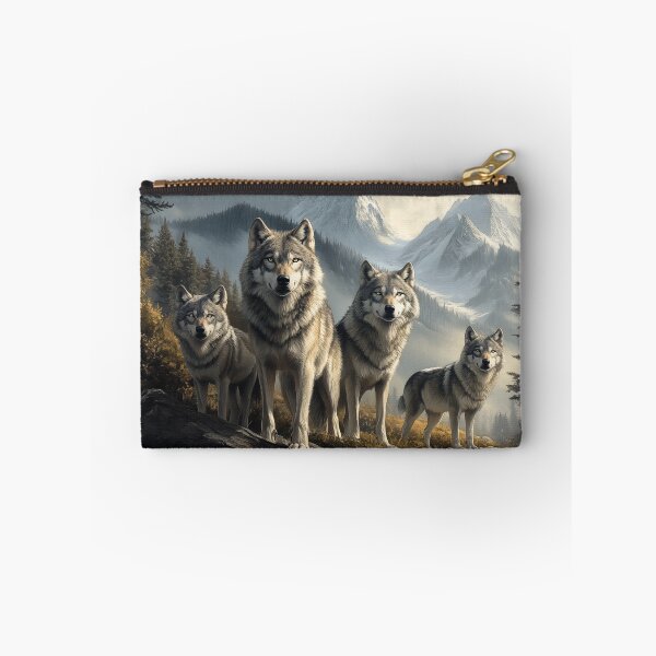 Item preview, Wolf Pack in Mountain Landscape designed and sold by PetsArt.