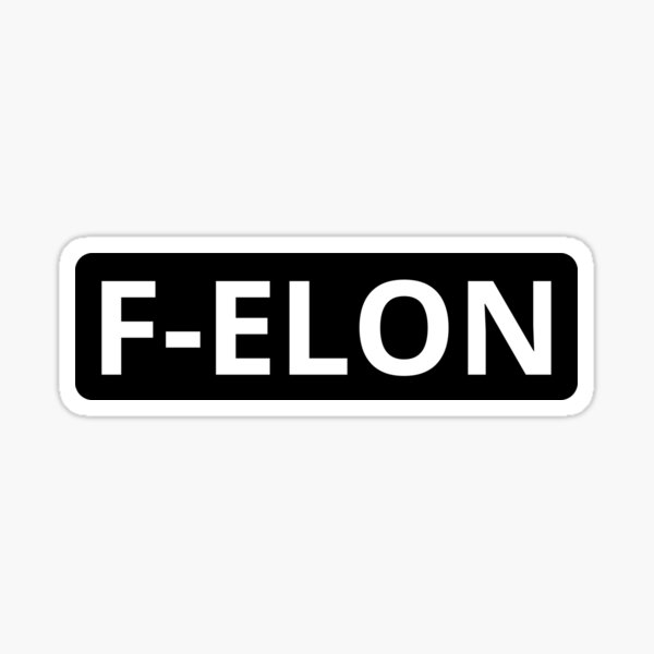 Item preview, F ELON Tesla Bumper designed and sold by ChataMaroon.