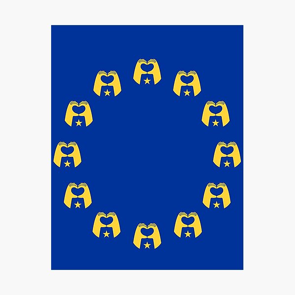Artikel-Vorschau von ue Flagge Emoticon Herz Liebe, designt und verkauft von bembureda.