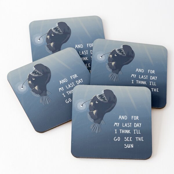 Item preview, Sad Anglerfish with Quote designed and sold by annexart.
