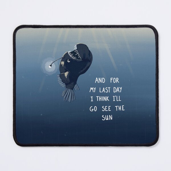 Item preview, Sad Anglerfish with Quote designed and sold by annexart.