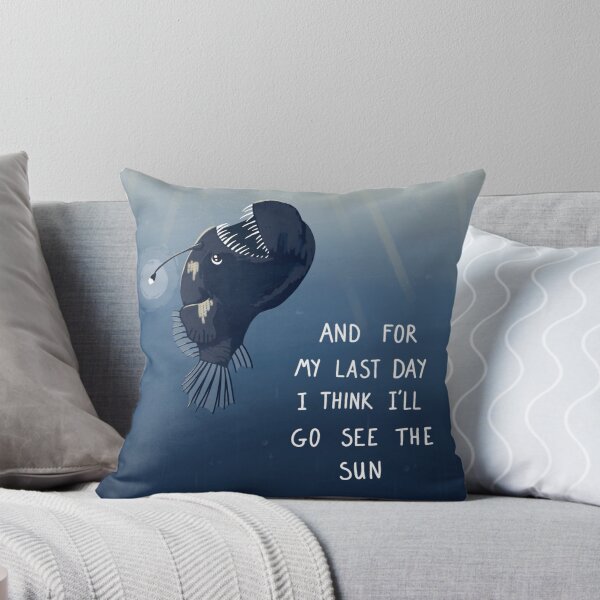 Item preview, Sad Anglerfish with Quote designed and sold by annexart.