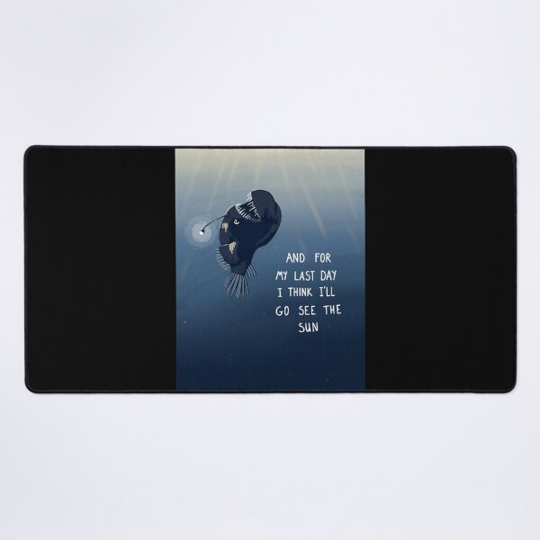 Item preview, Sad Anglerfish with Quote designed and sold by annexart.