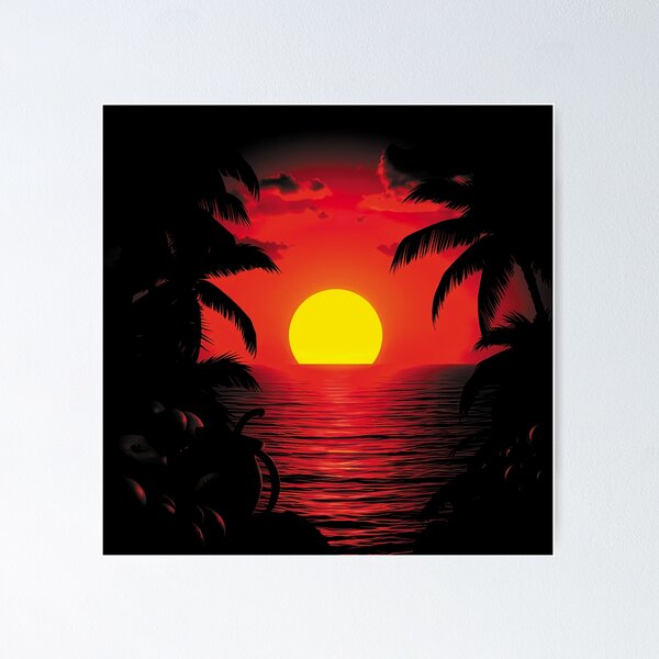 Item preview, Tropical Sunset designed and sold by Shjamezlaush Milicevic.