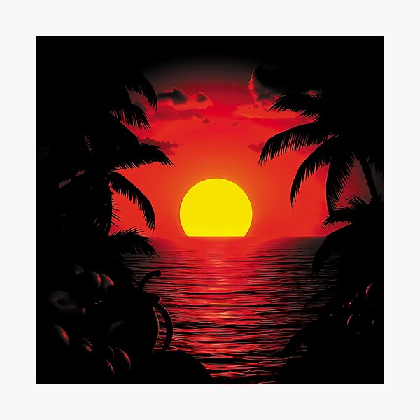 Item preview, Tropical Sunset designed and sold by Shjamezlaush Milicevic.