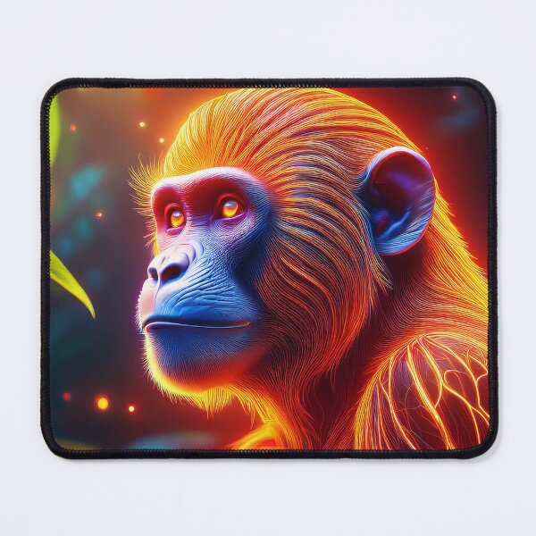 Item preview, Orange | Glowing Neon Monkey Collection | Hyperrealistic designed and sold by monkeybusiness.pt.