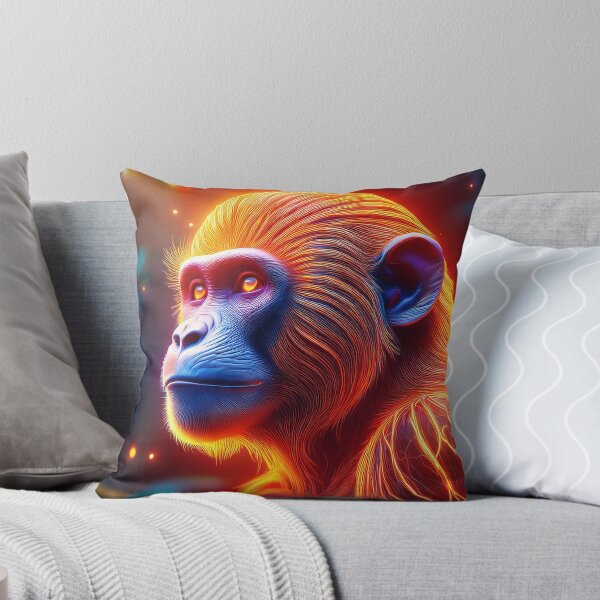 Item preview, Orange | Glowing Neon Monkey Collection | Hyperrealistic designed and sold by monkeybusiness.pt.