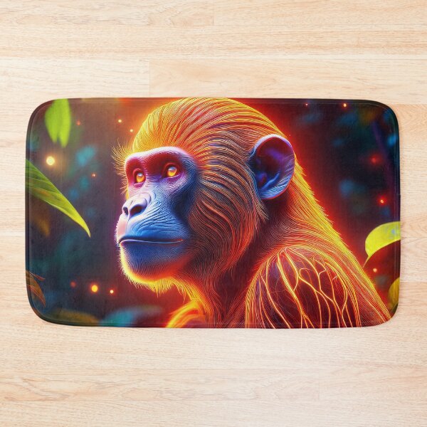 Item preview, Orange | Glowing Neon Monkey Collection | Hyperrealistic designed and sold by monkeybusiness.pt.