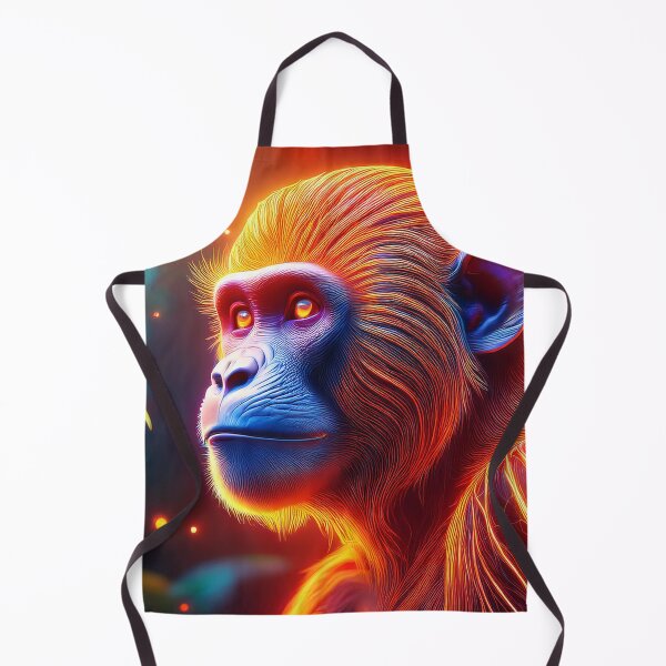 Item preview, Orange | Glowing Neon Monkey Collection | Hyperrealistic designed and sold by monkeybusiness.pt.