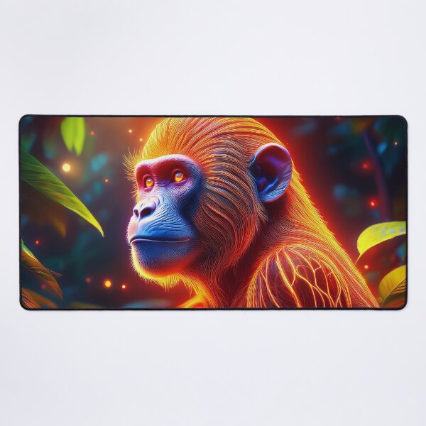 Item preview, Orange | Glowing Neon Monkey Collection | Hyperrealistic designed and sold by monkeybusiness.pt.