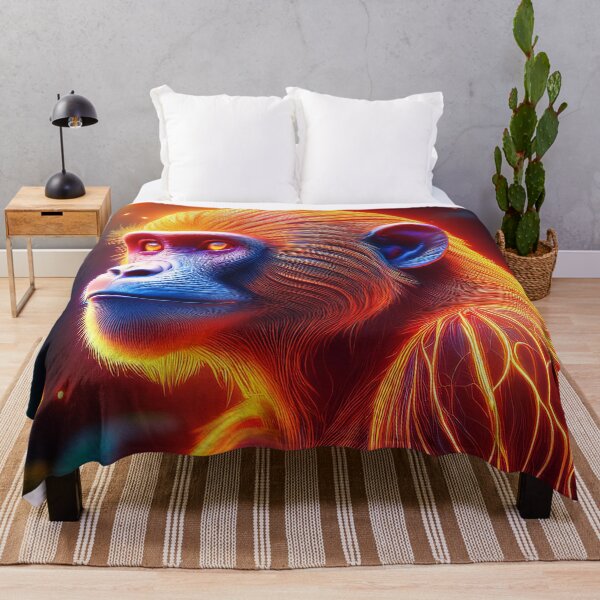 Item preview, Orange | Glowing Neon Monkey Collection | Hyperrealistic designed and sold by monkeybusiness.pt.