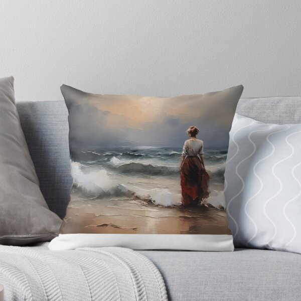 Item preview, Woman standing by the beach designed and sold by Magicwaves.