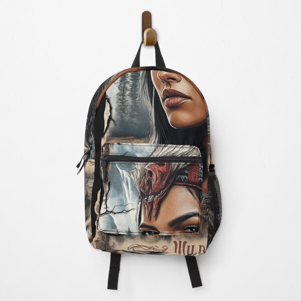 Item preview, Native American woman and wolf vintage design designed and sold by PetsArt.