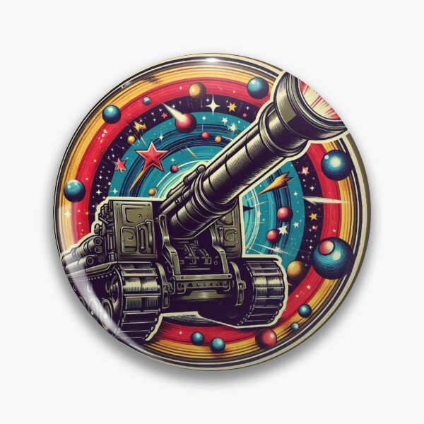 Item preview, Galactic Cannon: Vintage Power with Cosmic Vibes - Model 3 designed and sold by NeonBot_Shop.