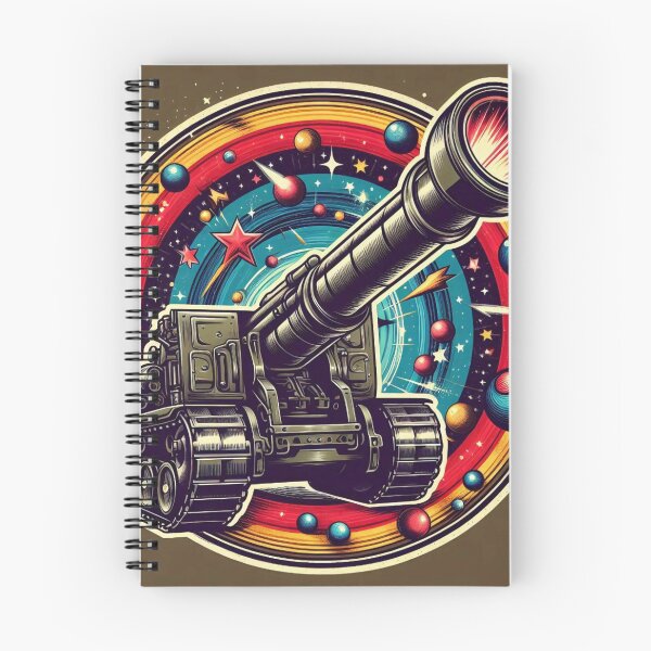 Item preview, Galactic Cannon: Vintage Power with Cosmic Vibes - Model 3 designed and sold by NeonBot_Shop.