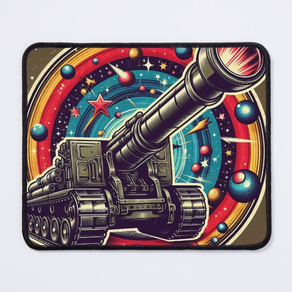 Item preview, Galactic Cannon: Vintage Power with Cosmic Vibes - Model 3 designed and sold by NeonBot_Shop.