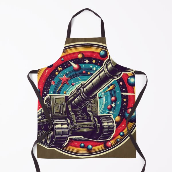 Item preview, Galactic Cannon: Vintage Power with Cosmic Vibes - Model 3 designed and sold by NeonBot_Shop.
