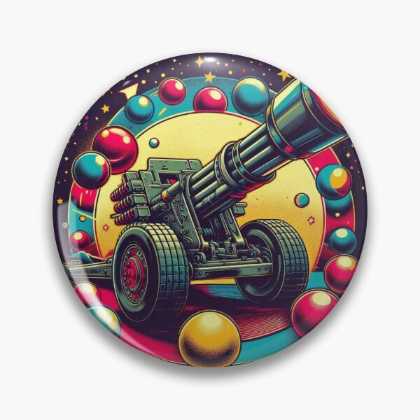 Item preview, Galactic Cannon: Vintage Power with Cosmic Vibes - Model 4 designed and sold by NeonBot_Shop.