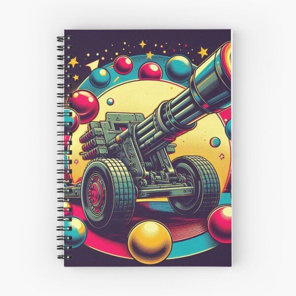 Item preview, Galactic Cannon: Vintage Power with Cosmic Vibes - Model 4 designed and sold by NeonBot_Shop.