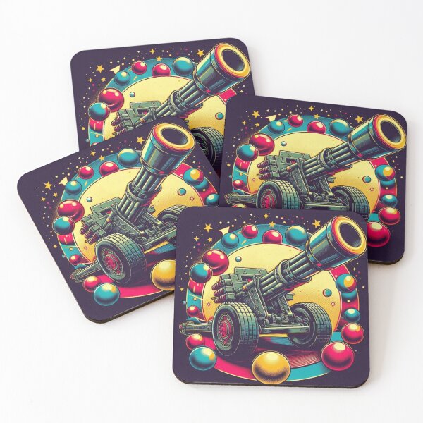 Item preview, Galactic Cannon: Vintage Power with Cosmic Vibes - Model 4 designed and sold by NeonBot_Shop.