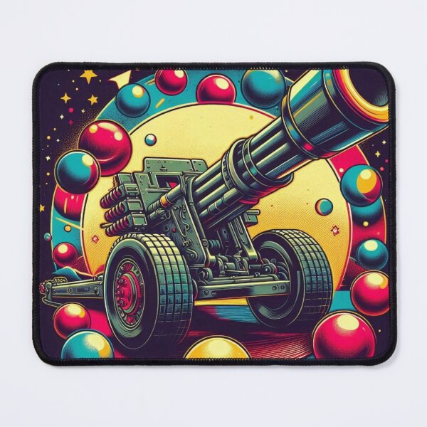 Item preview, Galactic Cannon: Vintage Power with Cosmic Vibes - Model 4 designed and sold by NeonBot_Shop.