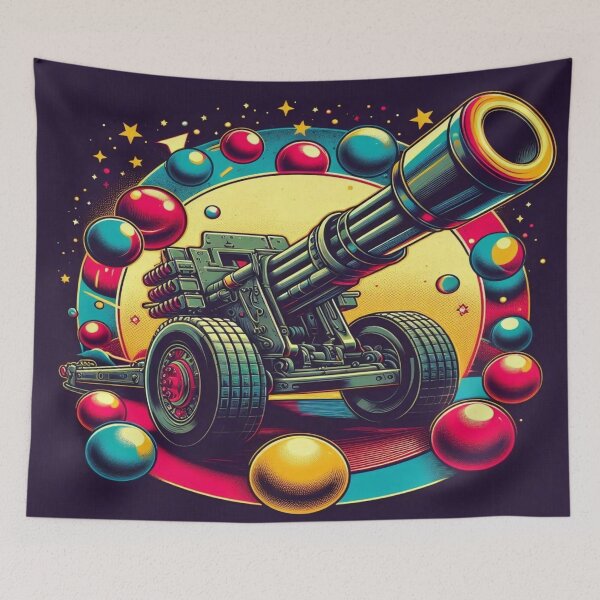 Item preview, Galactic Cannon: Vintage Power with Cosmic Vibes - Model 4 designed and sold by NeonBot_Shop.