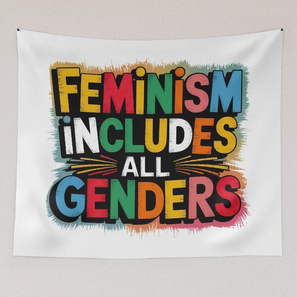 Item preview, Feminism Includes All Genders designed and sold by Angry Swan Designs.