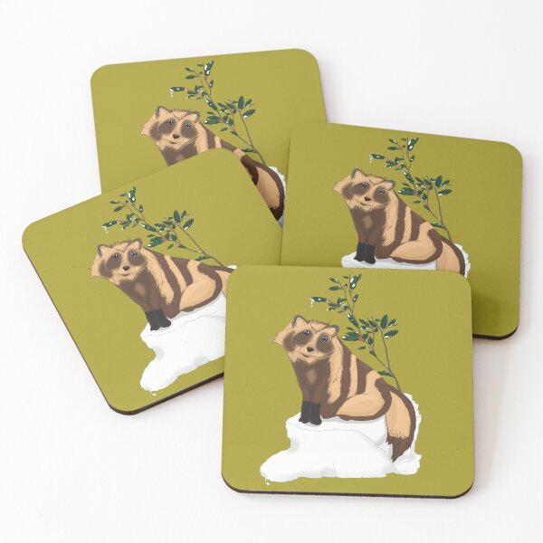 Item preview, Tanuki under the mistletoe designed and sold by MCNuki.
