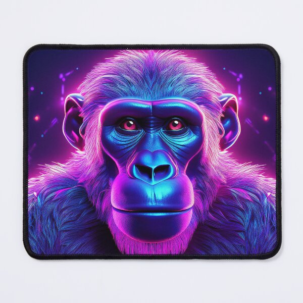 Item preview, Purple | Glowing Neon Monkey Collection | Hyperrealistic designed and sold by monkeybusiness.pt.