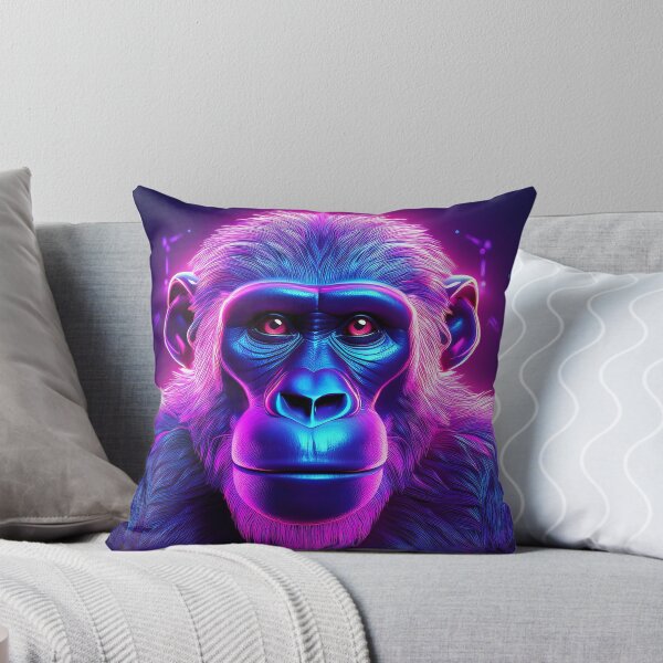 Item preview, Purple | Glowing Neon Monkey Collection | Hyperrealistic designed and sold by monkeybusiness.pt.