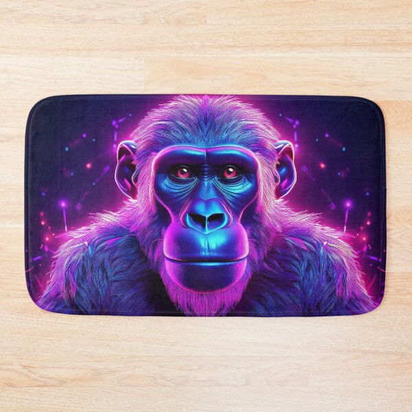 Item preview, Purple | Glowing Neon Monkey Collection | Hyperrealistic designed and sold by monkeybusiness.pt.
