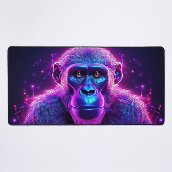 Item preview, Purple | Glowing Neon Monkey Collection | Hyperrealistic designed and sold by monkeybusiness.pt.