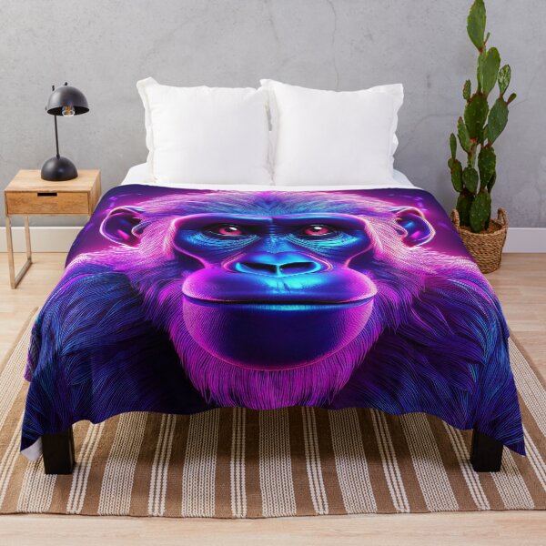 Item preview, Purple | Glowing Neon Monkey Collection | Hyperrealistic designed and sold by monkeybusiness.pt.