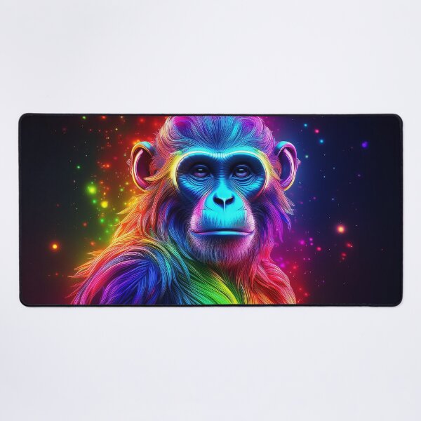 Item preview, Rainbow | Glowing Neon Monkey Collection | Hyperrealistic designed and sold by monkeybusiness.pt.