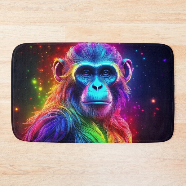 Item preview, Rainbow | Glowing Neon Monkey Collection | Hyperrealistic designed and sold by monkeybusiness.pt.