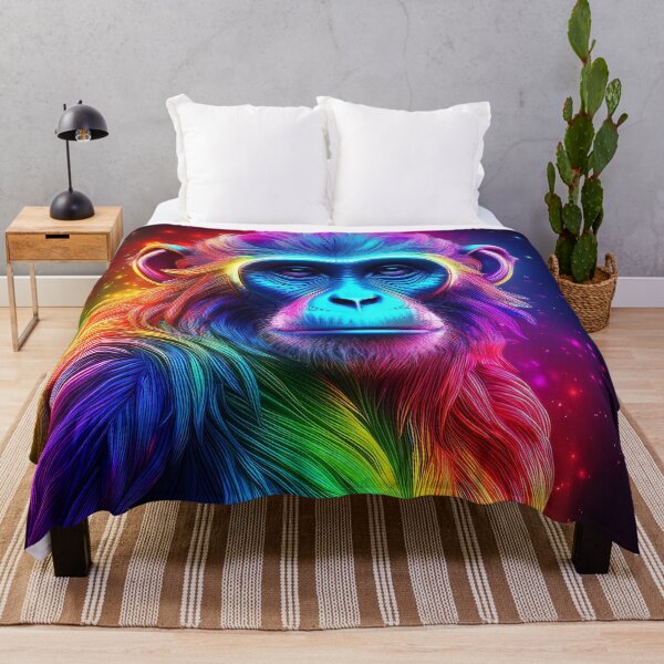 Item preview, Rainbow | Glowing Neon Monkey Collection | Hyperrealistic designed and sold by monkeybusiness.pt.