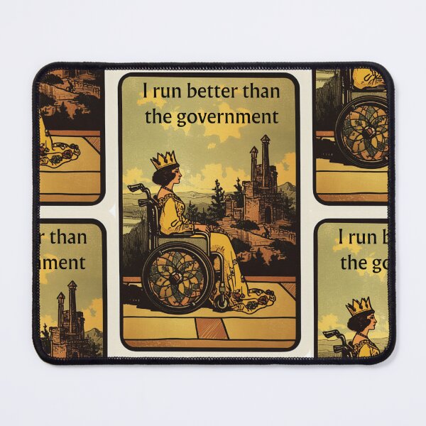 Item preview, I run better than the government wheelchair tarot designed and sold by MendaciousMina.