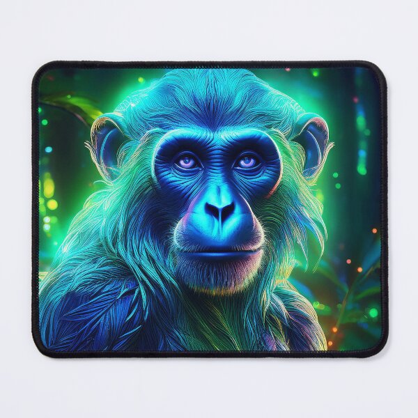 Item preview, Turquoise | Glowing Neon Monkey Collection | Hyperrealistic designed and sold by monkeybusiness.pt.