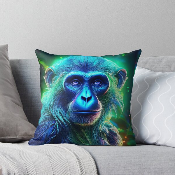Item preview, Turquoise | Glowing Neon Monkey Collection | Hyperrealistic designed and sold by monkeybusiness.pt.