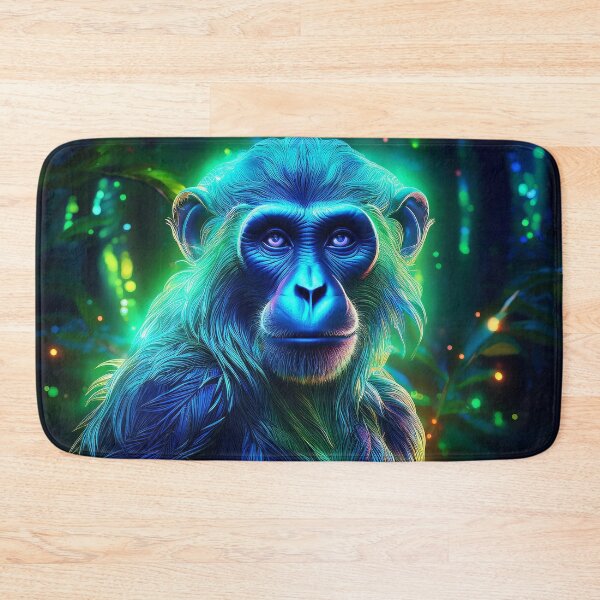 Item preview, Turquoise | Glowing Neon Monkey Collection | Hyperrealistic designed and sold by monkeybusiness.pt.
