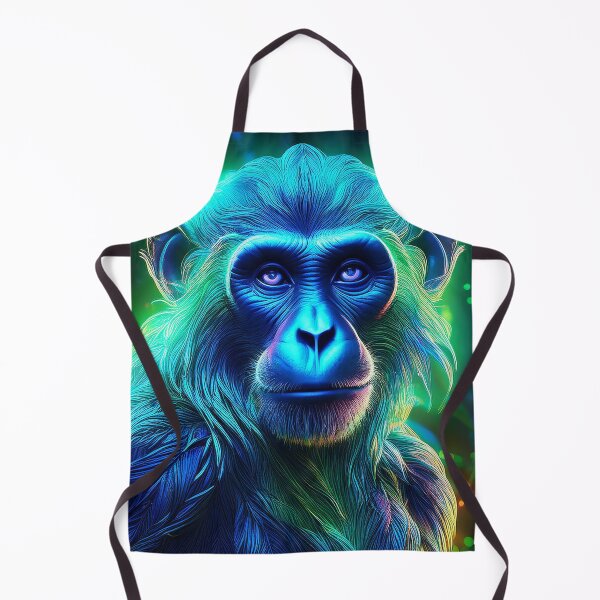 Item preview, Turquoise | Glowing Neon Monkey Collection | Hyperrealistic designed and sold by monkeybusiness.pt.
