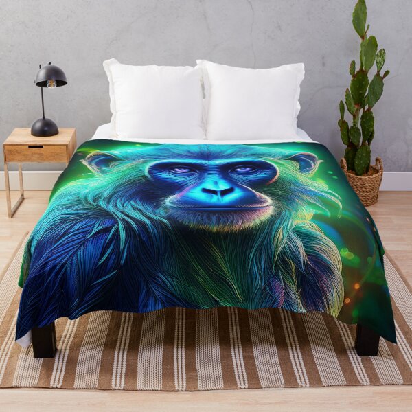 Item preview, Turquoise | Glowing Neon Monkey Collection | Hyperrealistic designed and sold by monkeybusiness.pt.